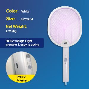 Electric Fly Swatter Bug Zapper Battery Operated Flies Killer Pest Control Mosquito Zapper and Insect Catcher Racket