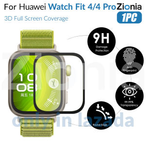 Zionia 1PC 20D HD thay thế toàn màn hình cong toàn bộ phim bảo vệ phủ kín cho Huawei Watch Fit 4 Pro Fit4 Đồng hồ thể thao thông minh HD 9H 3D Kính bảo vệ chống nổ chống trầy xước Phụ kiện phim