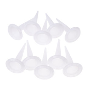 [Habilulu] 10pcs Caulking Nozzle Structural Glue Nozzle Plastic Universal Caulking Nozzle Tip Mouth Tools
