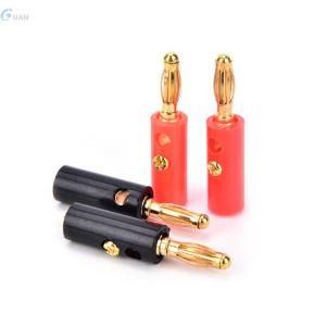 Guan 10pcs lot audio speaker screw banana plate plugs connectors 4mm