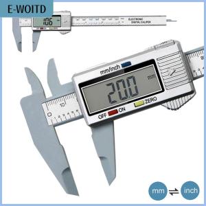 【E-WOITD】 0-150mm Electronic Digital Display Vernier Caliper Carbon Fiber Dial Vernier Caliper Gauge Digital Ruler Measuring Tool