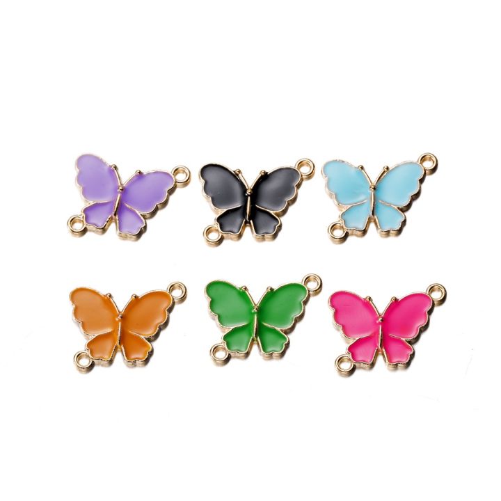 St.kunkka 5 pcs/lot 15x20mm Metal Plating Butterfly Filigree Wraps ...