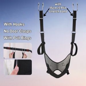 CAEWE Installation-free Cervical Neck Traction Belt Strong Bearing Capacity Breathable Hanging Neck Stretching Durable Adjustable Neck Massager For Neck Training