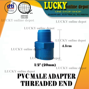 BLUEBEST PVC MALE ADAPTER WITH THREAD PIPE FITTING