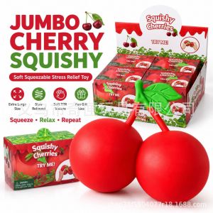 Squeezing toy Nice The same giant cherry stress-relief squeeze toy
