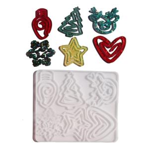 Holiday Paperclip Resin Mold With Santa Design Premium Safe Silicone Material For Craft Enthusiasts