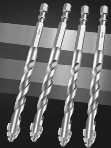 ดอกสว่านเซรามิกฟันเลื่อยสี่คม ชุดดอกสว่านฟันเลื่อยแบบเบี้ยวสี่ขลุ่ยเครื่องมือช่างไม้มืออาชีพสำหรับเซรามิกแก้วอิฐคอนกรีต