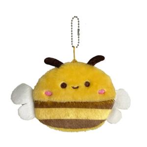 Headphone Storage Bag for Girls Plush Change Purse Bag Charm Pendant Cartoon Animal Storage Box Lovely Bees Purse