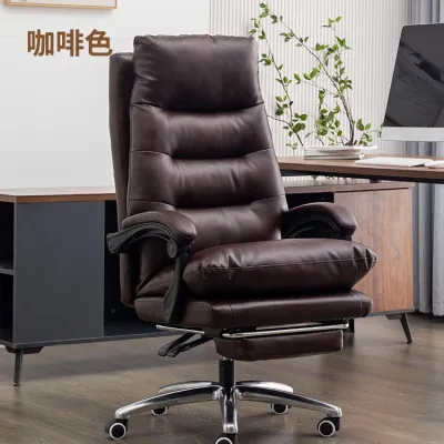 Kerusi Pejabat 办公椅 High Back Reclining Executive Boss Chair with Ultra Soft Padding & Adjustable Height Office Chair Computer Chair Study Chair
