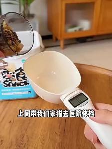 DigitalFood Measuring Spoon with Scale Electronic Weighing Scoop for Cats Dogs