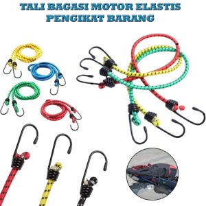 Tali Bagasi Karet Pengikat Barang 100CM / 1 Meter Tali Ikat Praktis Fleksible Universal