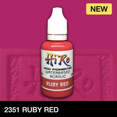 Red Colors by Hiro Paints | High-Pigmented Waterbased Acrylic Hobby Paint (30ml) | 2201 - 2208