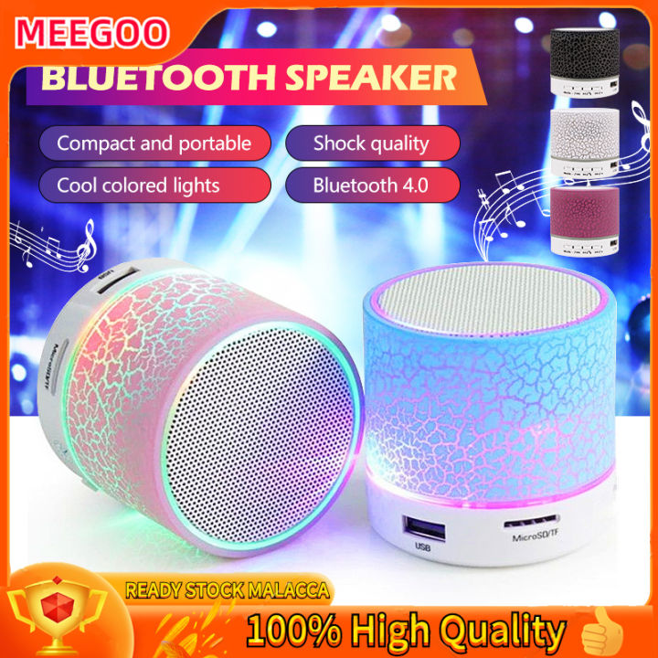 READY STOCK LED Bluetooth Speaker Mini Bluetooth Speaker With Light ...