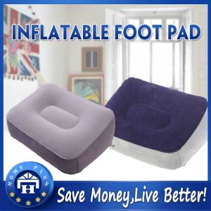 【Local delivery】 Portable Inflatable Travel Soft Footrest Pillow Bed Cushion Foot Rest Pad PVC For Travel Massage Car For Air Plane Office Home Inflatable Foot Cushion
