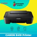 CANON E410 Ink Efficient All-In-One PRINTER - Print , Scan , Copy. 