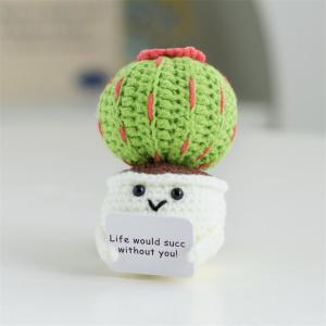 【Mach Photo】Cute Crochet Decor with Motivational Quote Valentines Birthday Anniversary Teachers Day Christmas Graduation Gift