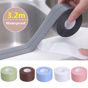 【COD+IN STOCK】厨卫密封胶带 3.2m PVC Sealant Tape Kitchen Bathroom Wall Corner Sink Edge Sealing Tape Seal Strip