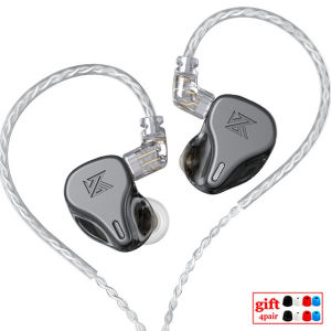 KZ DQ6 3DD fon telinga dalam telinga HIFI muzik sukan Headset dengan 2PIN CableKZ ZAX ZSX ASX ZS10 PRO AS12 AS16 ZSN PRO C12 DM7 AS06 v90s