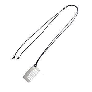 Fashionable Comb Pendant Necklace Sturdy Styling Charm Accessory for Trendy Hairstyles Casual Decoration