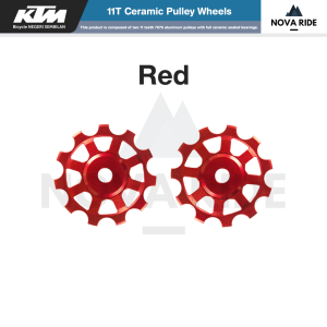 NOVA RIDE CERAMIC PULLEY WHEELS 11T BICYCLE ACCESSORIES & PARTS