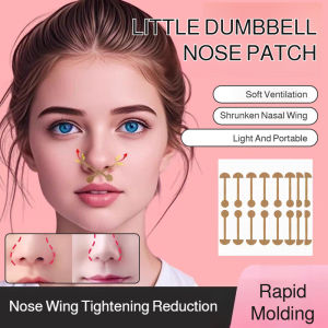 💖Flash Ship💖【15-Day Nose Wing Reduction】Orthopedic Nose Wing Self-Adhesive High Elastic Nostril Retraction Patch/Nose Wing Contracture Nose Wing Patches/Nasal Strips Large Repairing Shrink Orthosis(10 Stickers/Board)高弹力自粘鼻翼贴