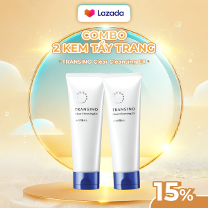Combo 2 Kem Tẩy Trang TRANSINO Clear Cleansing 110g