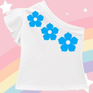 One Shoulder Ruffle Top For Kids (1-3 Yrs old)