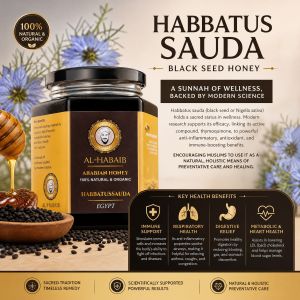 Arabic Pure Habbatussauda Black Seed Honey 1kg 100% Organic