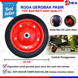 Roda Gerobak Pasir Original Ban angin 13" / Ban hidup + ban dalam bisa diisi angin karet kualitas bagus kuat awet