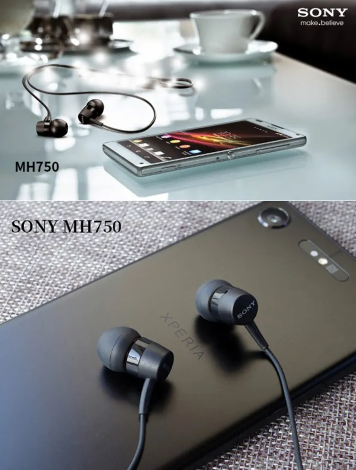 100% Original Sony MH750 in Ear earphone BASS Subwoofer xperia