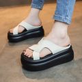 DÉP QUAI XOẮN NÂNG ĐẾ 6CM DA XỊN I98. 