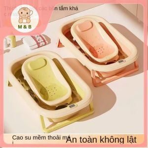 Bồn Tắm Chậu Tắm Chống Trượt Có Thể Gấp Gọn Tiện Dụng Cho Bé Từ 0-2 Tuổi