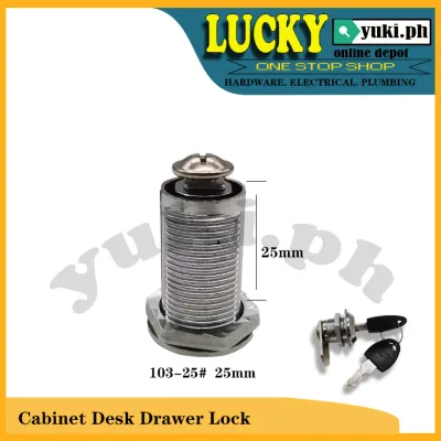 103 CABINET/DESK DRAWER LOCK WITH 2 KEYS (16/20/25/30MM)