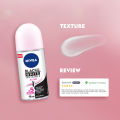 [Paket isi 3] NIVEA Deodorant Roll On Black & White Invisible Original 50ml. 