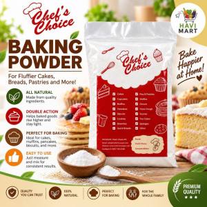 [KETO!] Baking Powder (Double Acting) 100G 250G Chefs Choice TS