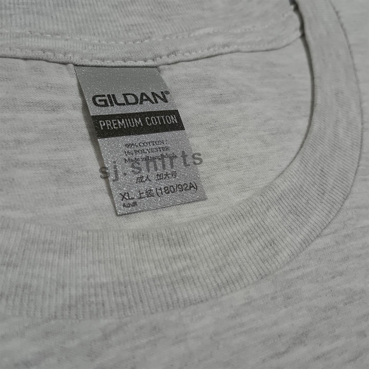 GILDAN 76000 Premium Cotton T-SHIRT 180 GSM ASH GRAY