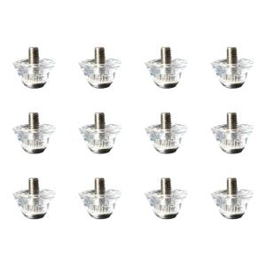 12Pcs Football Spikes Nails Aluminum Football Stud Replacement Soccer Cleats for Training Competition Easily to Install