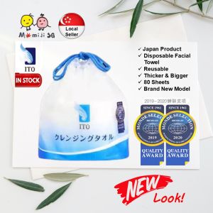 JAPAN ITO Cleansing Towel (Roll Type/80 sheets) Disposable Multipurpose Face Towel for Baby & Adults