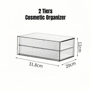 [SG Stock]Makeup Organizer Skincare Facial Mask Cosmetic Storage Box Holder Large Capacity Acrylic Desktop Storage