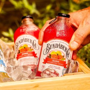 Guava Sparkling Fruit Drink (375mL) by Bundaberg Brewed Drinks | Craft Brewed Soda Vegan Gluten-Free NOTE: Limit of 4 pcs per order for safety. If you need more pls process another order.