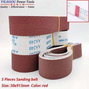 5Pcs 50 × 915mm 100 × 915mm Sanding Belt. 4 × 36 Aluminum Oxide Sanding Band. 2 X 36 Fused Zirconia Alumina Sanding Screen.