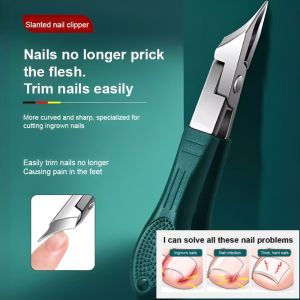 Beveled Anti-Splash Nail Groove Special Nail Clipper Set Painless Pruning Household Toenail Clippers Manicure Tool