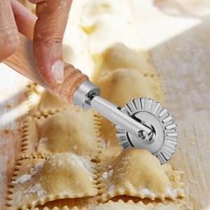 Combo 2 Bánh Xe Cắt Bánh Ngọt Ø39 × 127 cm – Cắt Mì Ravioli Tạo Nếp Gấp – Hợp Kim Kẽm | PVN10191