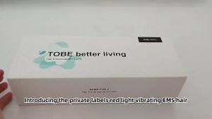 3 in 1 EMS Hair Growth Massage Comb with Hair Oil Dispenser Red Blue Light AntiHair Loss High Frequency Vibration Scalp Massager