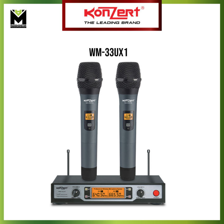 Konzert WM 33UX1 UHF Wireless Microphone Lazada PH