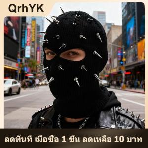 【QrhYK】 หมวกบีนนี่ปักหมุดสำหรับผู้ชาย หมวกไหมพรมสำหรับฤดูหนาวหมวกไหมพรมหมวกแฟชั่นเต็มหน้าหมวกสกีหมวกที่ปิดหูสำหรับขี่จักรยานยุทธวิธี