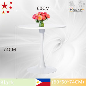 HOMEE Dining Table Circle Table Coffee Table Home Balcony Leisure Table Hotel Business Reception Office Round Table