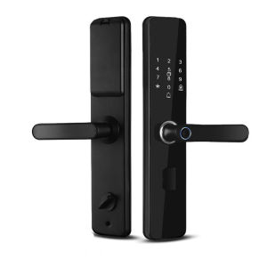 YJT smart lock main door with anti-lock function electronic smart door lock With Biometric Fingerprint / IC Card / Password / Key Unlock/ USB Emergency Charge for main door door home office hotel door knob with finger print