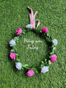 Vòng hoa đội đầu cho nhóm múa dâng hoa chụp kỉ yếu - hoa đội đầu - vòng hoa kỷ yếu