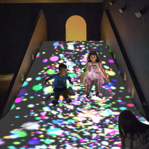 Interactive Sensor Indoor Floor 3D Playground Projection Screen System Different High Resolution Effects Interaction 28 Games